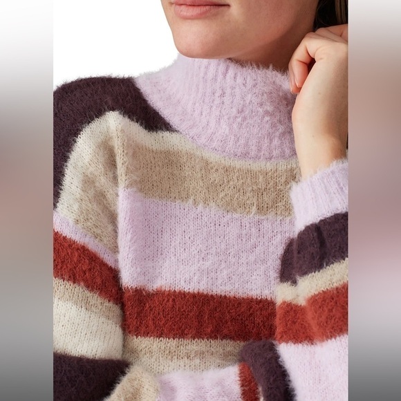 Louna Multi Striped High Neck Sweater - Picture 3 of 12